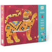 Djeco Collage: Mosaïekafbeelding "Jungle", roze. Roze, one size