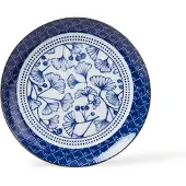 Tokyo Design Studio Flora Japonica Bord 25,7 Cm Gingko - Dinerborden Porselein Blue - 16720