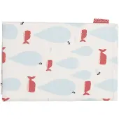 Pericles bedomtrek Oceaan katoen 180 x 135 cm wit/blauw/rood