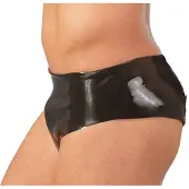 The Latex Collection Wetlook Latex Slip met Interne Dildo