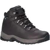 Hi-tec Eurotrek Lite Waterproof Faux Leren Dames Donkerbruine Wandelschoenen