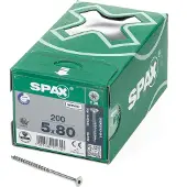 Spax 880910190050080 R 88091 Senkkopf/T-STAR TG Verzonken houtschroef 5 mm 80 mm Torx, Binnen-T Staal Galvanisch verzinkt 200 stuk(s)