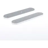 Nemef 3253 L Beslag kortschild afgerond | Geheel blind | los schild | F1 aluminium - 9325312000