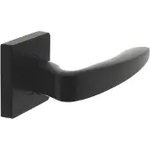 Intersteel Deurkruk Zeus vierkant rozet mat zwart
