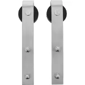 Intersteel | Set van 2 hangrollen Basic | 29mm | RVS Geborsteld