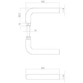 Intersteel Deurkruk Luzern - RVS/mat zwart