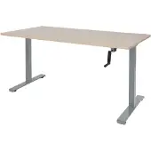 Schaffenburg Dextro Slinger Zit-sta-bureau Rechthoekig Eiken T-Voet 1.200 (B) x 800 (D) x 705 (H) mm Melamine