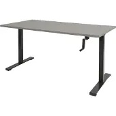 Schaffenburg Dextro Slinger Zit-sta-bureau Rechthoekig T-Voet 1.600 (B) x 800 (D) x 705 (H) mm Melamine