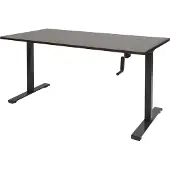Schaffenburg Dextro Slinger Zit-sta-bureau Rechthoekig Eiken T-Voet 1.200 (B) x 800 (D) x 705 (H) mm Melamine