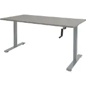 Schaffenburg Dextro Slinger Zit-sta-bureau Rechthoekig T-Voet 1.600 (B) x 800 (D) x 705 (H) mm Melamine