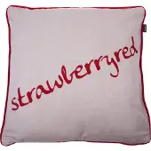 In the Mood kussen Melange 50 x 50cm - - Strawberry red