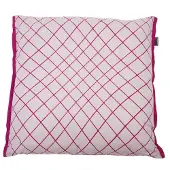 In the Mood Melange Raster - Sierkussen - Fuchsia - 50x50 cm