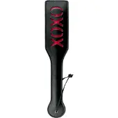 Easytoys Fetish Collection Zwarte Leren Paddle XOXO