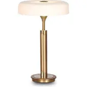 Linea Verdace - Tafellamp Vogue Brons + Gl.Rond Vlak