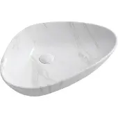 Sapho Dalma keramische waskom marmer structuur 58x39x14cm