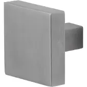 GPF bouwbeslag RVS geborsteld Vierkante knop 53x53x16mm vast incl. knopvastzetter