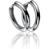 Zinzi zilveren oorringen 15 x 2mm glad met luxe klapsluiting ZIO401
