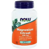 Now 2x Magnesium Citrate 200mg 100 Tabletten