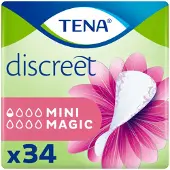 Tena Discreet Mini Magic Inlegkruisjes 6 x 34ST - 204 Stuks - Voordeelverpakking