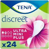 Tena Discreet Ultra Mini Plus – inlegkruisjes voor urineverlies – 144 stuks