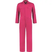Bestex Overall Drukknoop polyester/katoen Fuchsia 64 / Roze