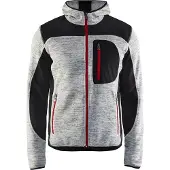 Blakläder Gebreid vest met softshell 49302117 | Grijs mêlee/Zwart | Maat XS - 7330509411865