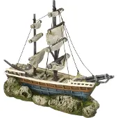 Ebi Aqua Della Boot met Zeilen (Andere objecten), Aquarium decoratie