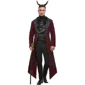 Smiffys - Deluxe Devil Costume - XL - Rood
