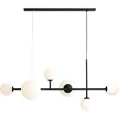 Aldex Hanglampe , Dione, dimbare, Zwart, Woonkamer, Metaal, Modern