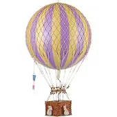 Authentic Models - Luchtballon Royal Aero - Luchtballon decoratie - Kinderkamer decoratie - Lavendel - Ø 32cm