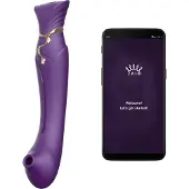 Zalo - Queen Set G-spot PulseWave Vibrator Met Suction Sleeve Rood