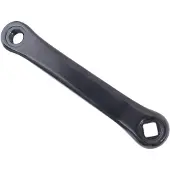 Overig Crank links aluminium spieloos 152mm ruit zwart - ZWART