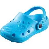 Beco kindersandalen, turquoise kleur, gemaakt van lichtgewicht EVA-materiaal, met voetbed en profielzool