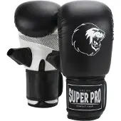 Super Pro Combat Gear Victor Bokszakhandschoenen - Zwart/Wit - L