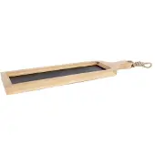 Gifts Amsterdam krijtbord 47 cm hout bruin/zwart