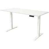 Ivol Elektrisch verstelbaar bureau 160x80 cm Dual motor - Wit