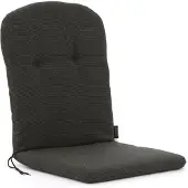Madison Kuipstoelkussen Kuip Rib Black (96 x 45 cm)