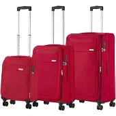 Carryon Air Kofferset Tsa Okoban Registratie En Dubbele Wielen Anti-diefstal Rits Rood