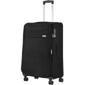 Carryon AIR Grote zachte koffer 77cm - 120Ltr trolley met expander - TSA - Zwart