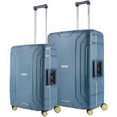 Carryon Steward Kofferset 2-delig - M+L Koffer met vaste sluiting - Blauw