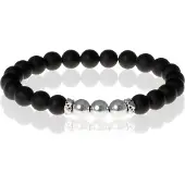 Memphis Kralen armband Agaat Silver Beads