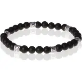 Memphis kralen armband Onyx Tibetaanse kraal