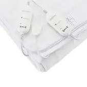 Casa.pro Elektrische deken warmtedeken wit tweepersoons 160x140 cm