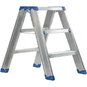 Escalo – Industriële trapladder – Sparta Duo – Aluminium – 2x3 treden – 65 cm