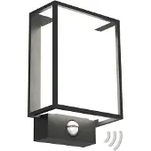 Nordlux Nestor, oppervlaktemontage, rechthoekig, 1 gloeilamp, IP44, zwart