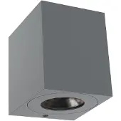 Nordlux LED-wandlamp buiten Canto Kubi 2, alu / grijs / zink, Aluminium, Modern, LED wandlamp buiten