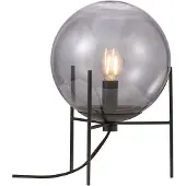 Nordlux Glazen Tafellamp Alton Zwart Met Smoke Glas