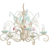 Luminex Kroonluchter Luce, dimbaar, Woon-/ Eetkamer, metaal, Florentijns, kroonluchter