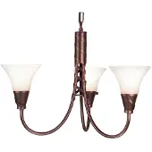 Elstead Lighting LED Kroonluchter | 3X E14 Max 40W | Dimbaar | Copper Patina