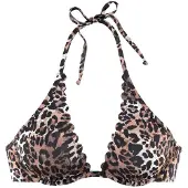 LASCANA Bikinitop 'Lexa' beige / lichtbruin / donkerbruin